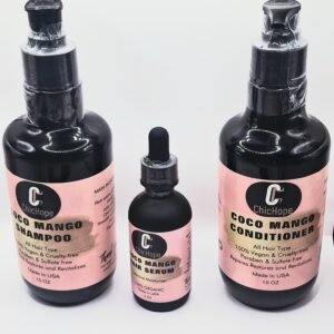 Coconut Mango Hair Care Set( gift brush included)